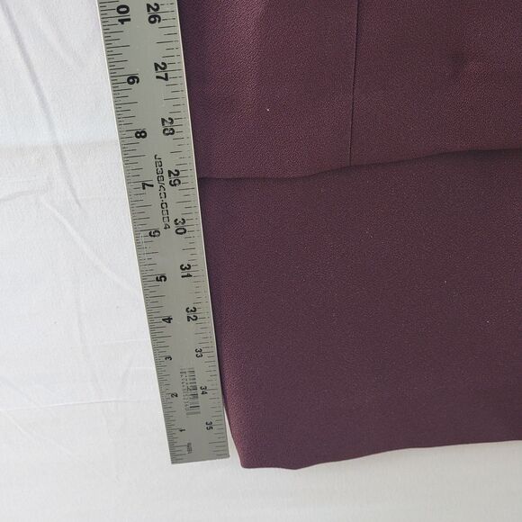 Studio 1 Petite 2 Piece Set Outfit Burgundy Dress and Jacket Formal Size 10P - Picture 8 of 8